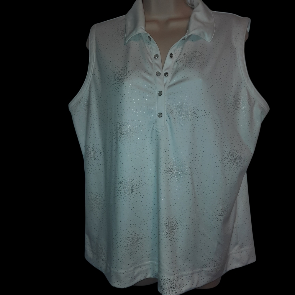 Izod Women's Sleeveless White Blouse